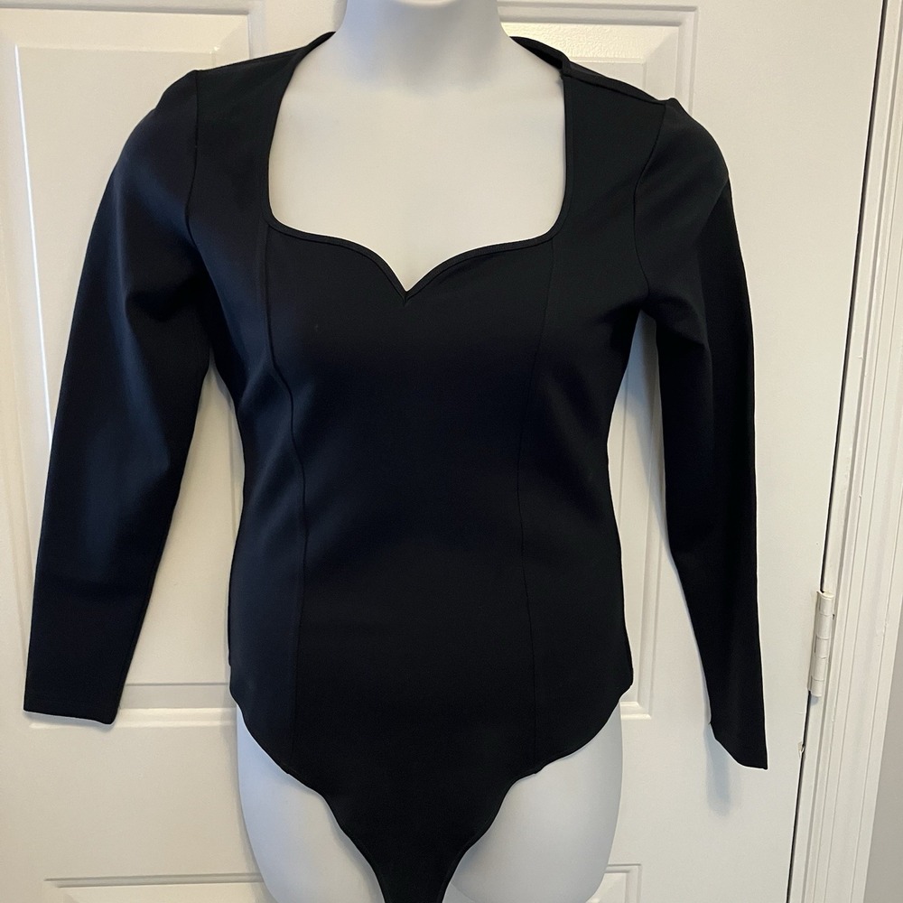 Abercrombie & Fitch Women's Soft Collection Black Bodysuit, Size M